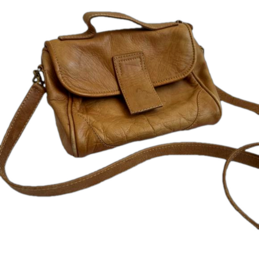 Small Brown Leather Crossbody Bag